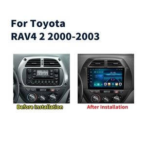 Radio para Auto de 9 Pulgadas para Toyota <span class=keywords><strong>RAV4</strong></span> <span class=keywords><strong>2000</strong></span>-2003, Autoradio Android Multimedia Inalámbrico con CarPlay, Navegación GPS, Estéreo, 4G, WiFi, Monitor - Product Image 3