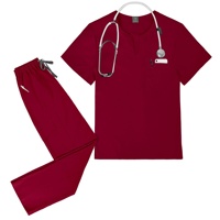 Vêtements médicaux pour femmes NiaaHinn, style européen et américain, tissu polyester Dobby à séchage rapide, lavage à la main