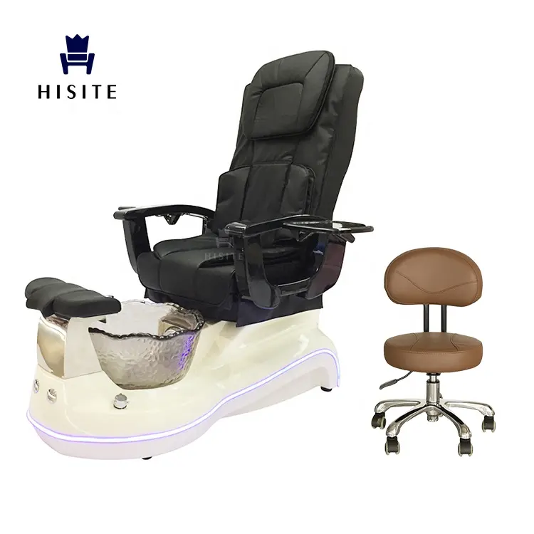 Hisite Pedikur Furnitur Salon Kuku Mewah dan Kursi Manikur Digunakan untuk Kursi Spa Kuku