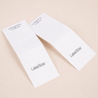 Étiquettes personnalisées découpées pour chaussettes, fond blanc, texte noir, cartes d'emballage imprimables pour chaussettes, pour présentation en magasin