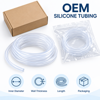 Tuyau en silicone transparent sur mesure OEM, flexible, de qualité alimentaire, pour machines à boissons, équipements de transformation alimentaire et transfert de fluides