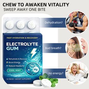 Goma de Mascar con Electrolitos, Suplemento Rápido de Sodio, Potasio y Magnesio, Favorece la Rehidratación, Alivia el Cansancio - Product Image 5