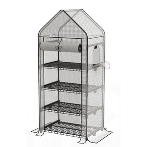 VERTAK 4-Tiers <b>Garden</b> Greenhouse Easy to Assemble Metal Frame Flower for Outdoor Backyard Greenery Sunroom - Product Image 2