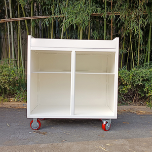 औद्योगिक व्हीलबैरो भारी शुल्क क्यू 235 स्टील <span class=keywords><strong>4</strong></span>-व्हील हैंडकार्ट के लिए - Product Image 3