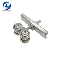 Rail de levage en acier inoxydable de conception moderne et ensemble complet de rouleaux de porte de roue pour porte coulissante