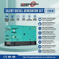 Groupe électrogène diesel silencieux Cummins 138 kVA 110 kW sur mesure, OEM/ODM, haute performance, pour applications minières et agricoles, avec canopy