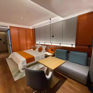 Juegos de Muebles Modernos para Dormitorio de Hotel y Apartamento a Precios Competitivos Directo de Fábrica con Estructura de Cama de Madera, Sofá, Escritorio y Mesitas de Noche - Product Image 1