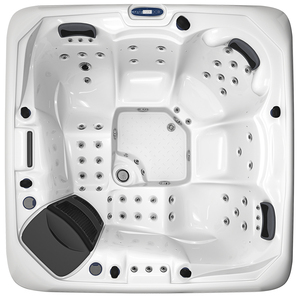 Bain à remous extérieur de luxe pour famille 5 personnes Massage acrylique bains à remous autoportants avec lumières LED et jets d'air - Product Image 2