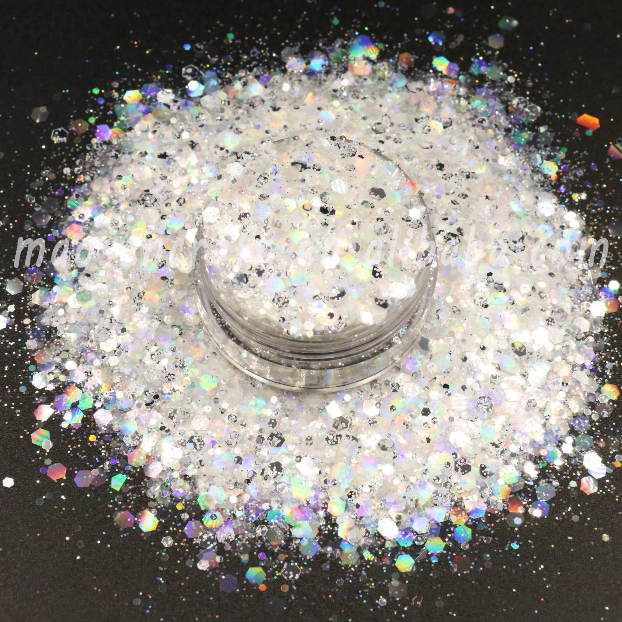 Migliore Qualità All'ingrosso Resistente Ai Solventi Opal Chunky Glitter per L'artigianato