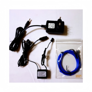 Fil EL bleu de 2.3mm avec onduleur à fil EL AC110/220V adapté à la maison, au bar KTV. Ball Party, ou éclairage d'événement DIY Decor - Product Image 1