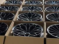 Jantes en alliage d'aluminium forgées OEM 20-21 pouces WF HE1 à profil profond concave 5x112 5x114.3 5x120 Noir mat Haute performance