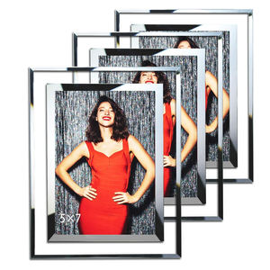 Cadre photo en cristal de verre 4*6 pouces, vente chaude, cadre photo blanc personnalisé pour bureau - Product Image 1
