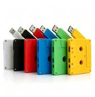 Clé USB personnalisée avec logo, clé USB en forme de cassette, clé USB avec capacité de 512 Mo à 4 To, clé USB, clé mémoire, albums musicaux
