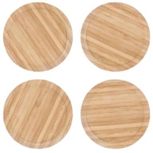 Tabla de charcutería de madera para copas de vino, redonda, reutilizable, para fiestas - Product Image 4