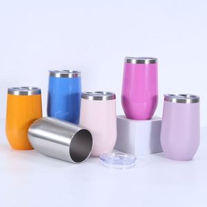 Gobelet isotherme 16oz Unik, anti-fuite, pour boissons chaudes et froides, en acier inoxydable, pour sublimation, en forme d'œuf, pour café de voyage, en stock - Product Image 2
