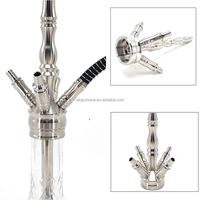 Réalisation OEM ODM Dernier Style le Plus Populaire Chicha Russe en Acier Inoxydable Narguilé Haut de Gamme Européen HOOKAH
