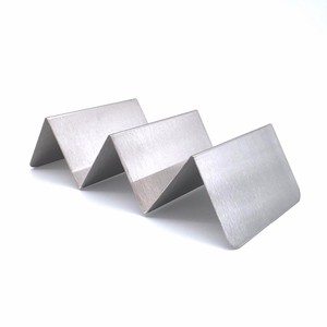 Comida mexicana vajilla de acero inoxidable 3 <span class=keywords><strong>Taco</strong></span> de cáscara titular rápido Catering - Product Image 2