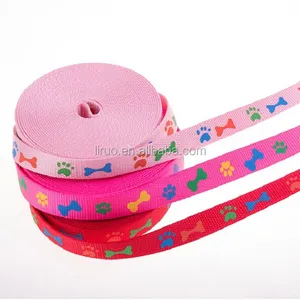 애완 동물 개 목걸이를 위한 주문 다채로운 인쇄된 PP 가죽 끈