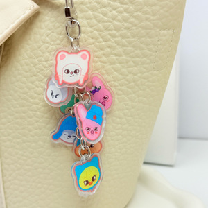 Spot for <b>Anime</b> Pattern Cute String Acrylic Key Chain Bag Backpack Star Peripheral Pendant Decoration Fashion Trend - Product Image 4