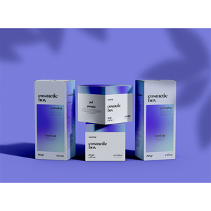 Caja de Cartón con Logotipo Personalizado, Laminación Mate, Forro de Esponja para Productos de Cuidado de la Piel, Cosméticos y Belleza - Product Image 1