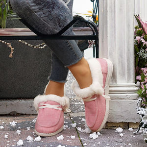 Zapatos de Invierno 2026, Nuevos, Talla Grande, Unisex, Color Sólido, Casuales, Cortos, de Felpa, Planos, Cálidos, Impermeables y Antideslizantes - Product Image 2