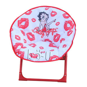 2024 Chaise de <span class=keywords><strong>lune</strong></span> pliante, plusieurs couleurs, camping rond (noir, rouge, vert, rose) pour cadeau fille - Product Image 3