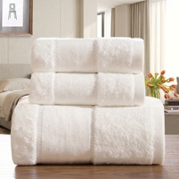 Luxury 5 Star Hospitality Towels Plain White 500gsm 600gsm 100% Cotton Custom Embroidery Logo Face Hand Bath Towels