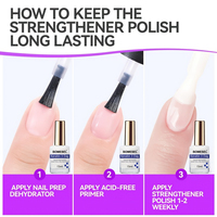 Huile réparatrice pour ongles à la kératine BOMESEL, hydratante, éclaircissante, produit professionnel pour le soin des ongles, fortifiant, sans TPO ni HEMA, vernis gel.