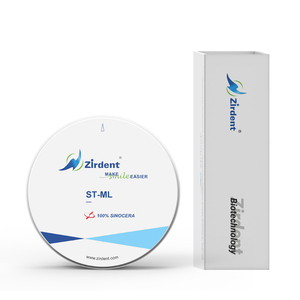 Laboratorio dentale materiali di consumo Zirdent ST-ML Super traslucido 42% alta resistenza 1100Mpa <span class=keywords><strong>Zirconia</strong></span> fresatrice ST multistrato - Product Image 1