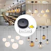 Plaque de couverture de plafond en métal, abat-jour rond pour luminaire suspendu