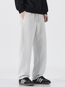 Fengshe hommes rétro décontracté tout match pantalon droit 100% coton automne nouveau cordon agrafe Style américain mi peigné Chino - Product Image 6