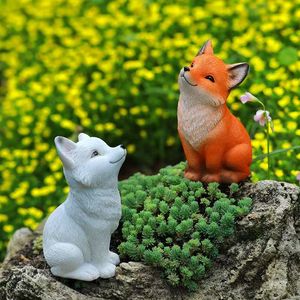 <span class=keywords><strong>Jardinière</strong></span> unique en forme de renard à neuf queues avec cactus queue de singe |   Mini jardin féerique de bureau, décoration zen pour bureau à domicile et <span class=keywords><strong>idée</strong></span> cadeau - Product Image 1