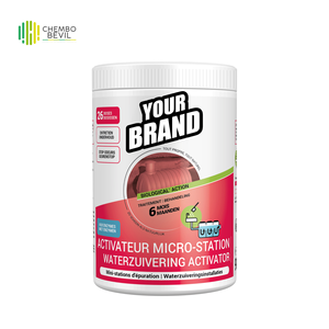 Microstation, Sistema Ecológico para la Prevención de Obstrucciones por Grasa y Olores, Polvo para Desatascar Tuberías, Solución para Aguas Residuales - Product Image 1