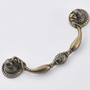 Manija de Armario Estilo Europeo en Bronce, 86mm de Distancia entre Agujeros, Aleación de Zinc, Manija de Barra Resistente - Product Image 3