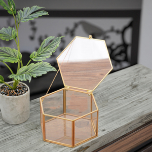 WonderfulPack Scatole Portaoggetti di Lusso in Vetro Trasparente Fatte a Mano per Gioielli, Orecchini, Anelli, Collane, Edizione San Valentino - Product Image 6