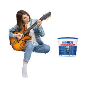 Peinture insonorisante à base d'eau acrylique ISONEM, prête à l'emploi pour les murs intérieurs/extérieurs, insonorisation et absorption acoustique - Product Image 1