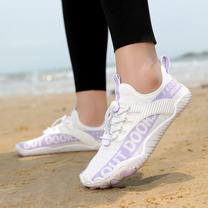 Chaussures d'eau d'extérieur à bout fermé, dessus en maille, semelle extérieure en caoutchouc antidérapante, unisexe, été, plage, fitness, pêche, natation - Product Image 2