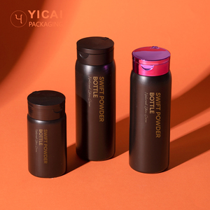 Tùy Chỉnh Rỗng 100G & 200G Nhựa <span class=keywords><strong>PE</strong></span> Mỹ Phẩm <span class=keywords><strong>Container</strong></span> Bơm Kín Bé Bột Talc Dầu Gội Chai Cho Kem Talc Bé Bột - Product Image 2