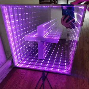 Nueva tendencia montado en la pared de pie personalizado redondez cuadrado Octágono infinito personalizado Led neón signo 3D espejo pared <span class=keywords><strong>Mir</strong></span> - Product Image 1