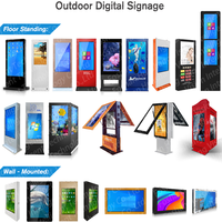 Kiosque d'affichage numérique multi-touch couleur étanche de 32 43 50 pouces pour les magasins de détail et la publicité extérieure d'orientation