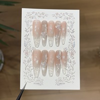 Neu eingetroffen: Gradient Jelly Press-on-Nägel – Acryl-Kunstnägel mit voller Abdeckung, auch kleine Bestellungen möglich
