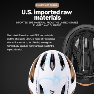 Casco de <span class=keywords><strong>Bicicleta</strong></span> Superligero de Alta Calidad <span class=keywords><strong>para</strong></span> Adultos, Equipo de Ciclismo con Excelente Ventilación, Diseño Patentado y Luces Traseras Magnéticas - Product Image 5