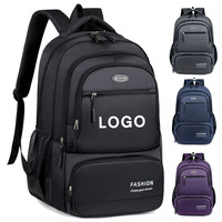 Mochila Oxford Transpirable de Gran Capacidad para Estudiantes Universitarios y de Secundaria, Estilo Moderno, Unisex, con Asa Curva para Ordenador