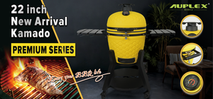 Venta al por Mayor, Más Vendidos 2026, AUPLEX, Nuevo Ahumador de Carbón Cerámico Premium de 22 Pulgadas con Diseño Ecológico y Control Remoto - Product Image 5