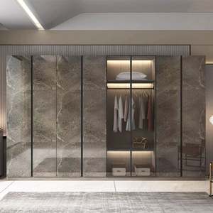 Sistemas de Almacenamiento para Armarios de Dormitorio Personalizados, Aparador de Madera con Espejo, Estantes para Ropa, Diseño Elegante de Organizador de Armario para Ahorrar Espacio - Product Image 1