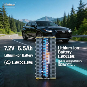 Batterie de voiture <span class=keywords><strong>hybride</strong></span> NiMH d'origine japonaise, neuve et d'<span class=keywords><strong>occasion</strong></span>, 7,2 V 6500 mAh, pour Aqua Prius Camry Lexus RX450h LS600h - Product Image 1