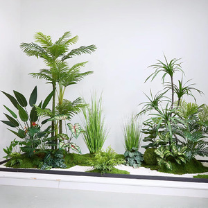 Suministros <span class=keywords><strong>de</strong></span> jardín Paisaje grande Árbol Verde Viajero Plátano Tortuga-Respaldo <span class=keywords><strong>Pino</strong></span> Simulación Casa verde natural Oficina - Product Image 2