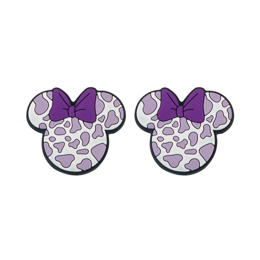 Mouse Head Bead Lilac SA323