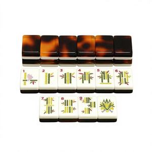 Lujosas fichas de mahjong de acrílico con diseño de caparazón de tortuga, regalo para mamá, para reuniones de chicas, noche de mahjong, club de mahjong - Product Image 3