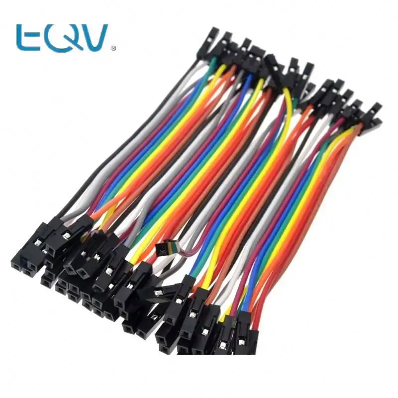 40PCS Dupont 10CM Female To Female (F-F) Jumper Wire Ribbon Cable for arduino